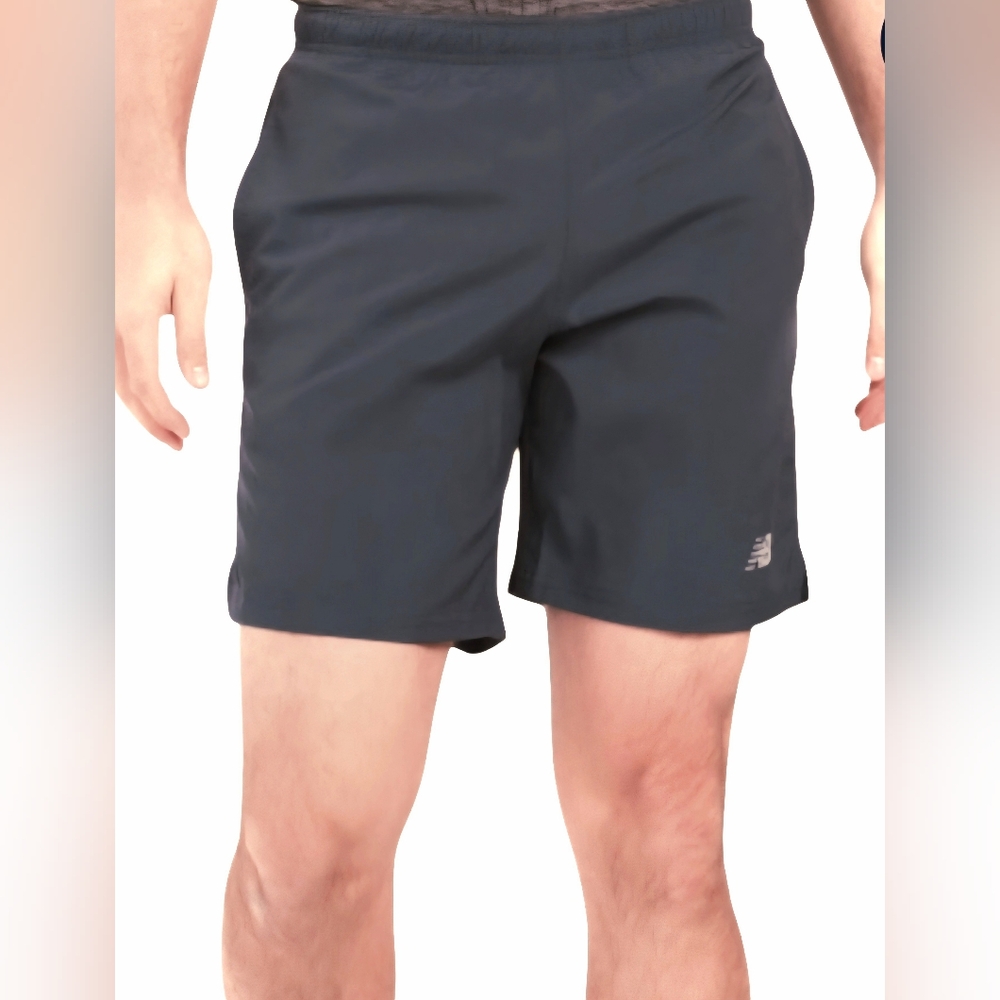 Mens New Balance Core Run 7" Brief Lined Shorts NB DRY Dark Gray Size 2XL